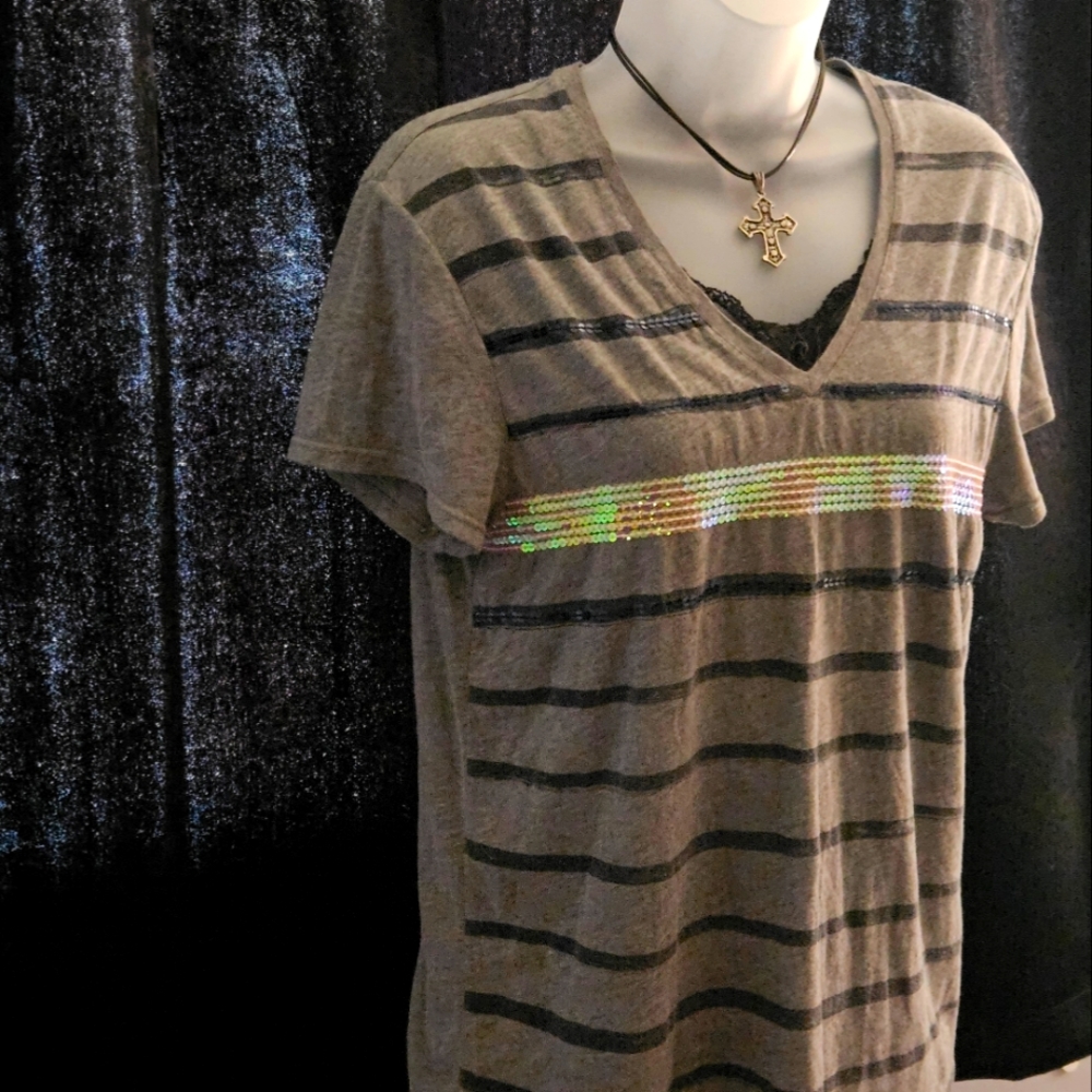 Tommy Hilfiger sequence striped top size Large